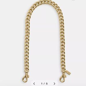 Coach Gold/ Brass Chain Strap